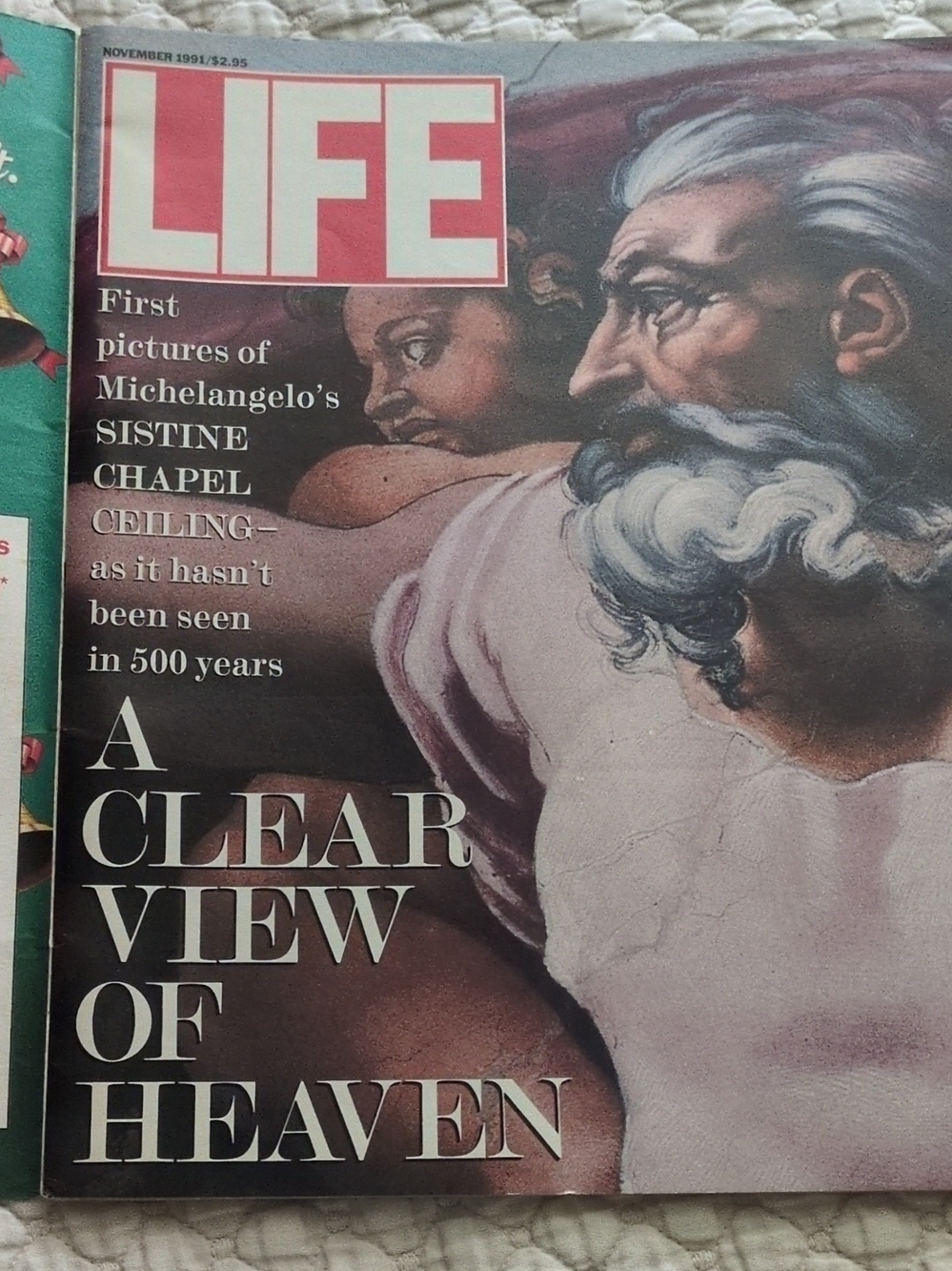 Life Magazine Cover Art Print - Vintage Style Pink & Cream Illustration